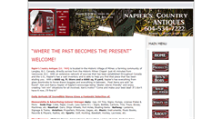 Desktop Screenshot of napiersantiques.com